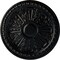 Ekena Millwork Raymond Ceiling Medallion (Fits Canopies up to 5 3/8"), Hand-Painted Jet Black, 18"OD x 1 1/4"P CM18RA2BLF - alternate 1